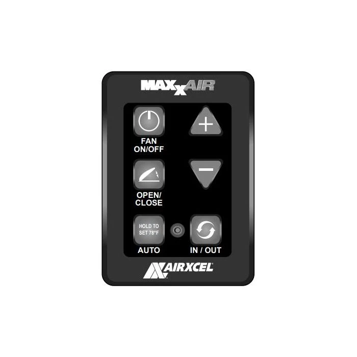 MaxxAir MaxxFan 6 Key Hard Wired Remote Control - Black 3 MaxxAir MaxxFan 6 Key Hard Wired Remote Control - Black
