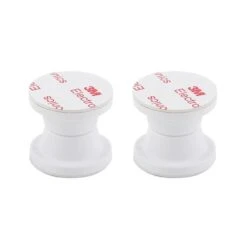 AP Products Polar White Magnetic Door Holdback-2 Sets