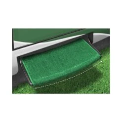 Prest-O-Fit Green 22" Wraparound Radius RV Step Rug