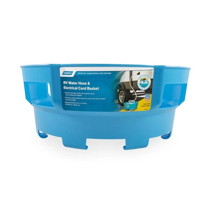 Camco RV Water Hose And Electrical Cord Basket 3 Camco RV Water Hose And Electrical Cord Basket
