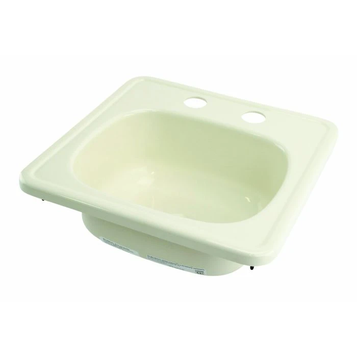 Mobile Outfitters 15" X 15" Parchment ABS Square Galley Or Kitchen Sink 3 Mobile Outfitters 15" X 15" Parchment ABS Square Galley Or Kitchen Sink