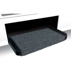 Prest-O-Fit Stone Gray 20" Wraparound Plus RV Step Rug