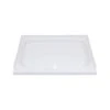 Better Bath 32" X 24" White Front Center Drain Shower Pan 2 Better Bath 32" X 24" White Front Center Drain Shower Pan -Camcos Shop 210367