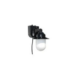 Polymer Black Portable RV Wall Lantern Porch Light