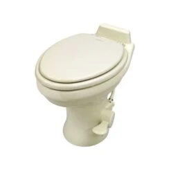 Dometic ReVolution 320 Bone Elongated Deep Ceramic Foot Flush Toilet