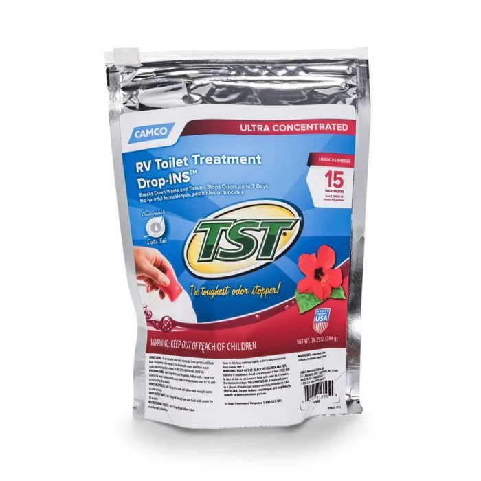 Camco TST Hibiscus Breeze Drop-Ins Holding Tank Treatment - 15 / Bag 3 Camco TST Hibiscus Breeze Drop-Ins Holding Tank Treatment - 15 / Bag