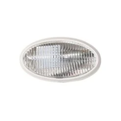 Diamond LED White Oval Clear Lens Porch Utility Light Without Switch
