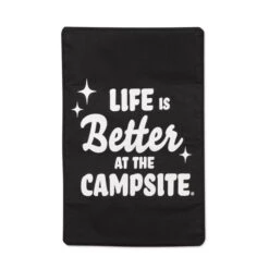 Camco Life Is Better At The Campsite RV Door Window Light Blocking Shade, 25 ¼" X 16 ¼"