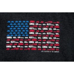 CAMCO Life Is Better At The Campsite Charcoal Patriotic Shirt 9 CAMCO Life Is Better At The Campsite Charcoal Patriotic Shirt -Camcos Shop 53272 out a z