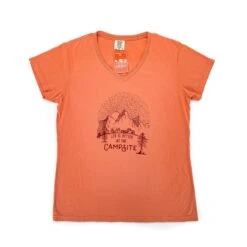 CAMCO Life Is Better At The Campsite Terracota Sunrise V-Neck Shirt -Camcos Shop 53277 out z 1