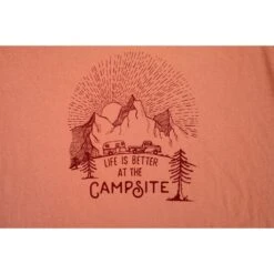 CAMCO Life Is Better At The Campsite Terracota Sunrise V-Neck Shirt -Camcos Shop 53277 out a z