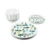 Camco Life Is Better At The Camp Site RV Sketch Pattern Dinnerware Set
