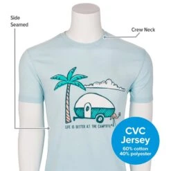 CAMCO Life Is Better At The Campsite Palm Tree Shirt -Camcos Shop 53335 7 z 1