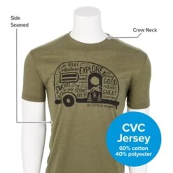 CAMCO Life Is Better At The Campsite Olive Graffiti RV Shirt -Camcos Shop 53340 4 z 2