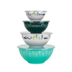 Camco Life Is Better At The Campsite Nesting Bowl Set W/ Lids