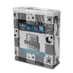 Camco Life Is Better At The Campsite Buffalo Plaid RV Bunk Bed Sheet Set
