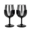 Camco Life Is Better At The Campsite Black Wine Tumblers, 2-Pack -Camcos Shop 53485 9 z
