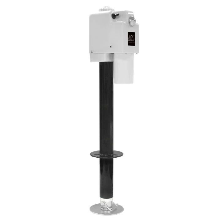 Quick Products Jack Quick White 3650lb Electric Tongue Jack With Adjustable Foot 3 Quick Products Jack Quick White 3650lb Electric Tongue Jack With Adjustable Foot