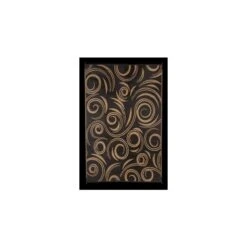 Faulkner 9' X 12' Black/Beige Reversible Swirl Deluxe Multi-Purpose Mat