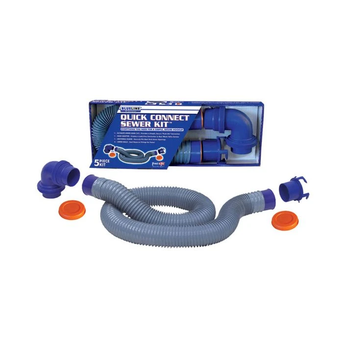 Prest-O-Fit Blueline 10' Quick Connect Sewer Kit 3 Prest-O-Fit Blueline 10' Quick Connect Sewer Kit