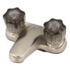 Empire Brass Company Brushed Nickel Lavatory Faucet With Smoke Knobs -Camcos Shop 88247