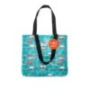 CAMCO Life Is Better At The Campsite RV Sketch Design Teal Tote Bag -Camcos Shop 96065