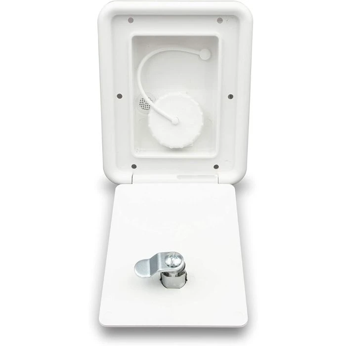 Thetford RV White Gravity Fresh Water Fill Hatch 3 Thetford RV White Gravity Fresh Water Fill Hatch