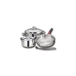 Magma 18-10 Stainless Steel Nesting Cookware 7-Piece Set