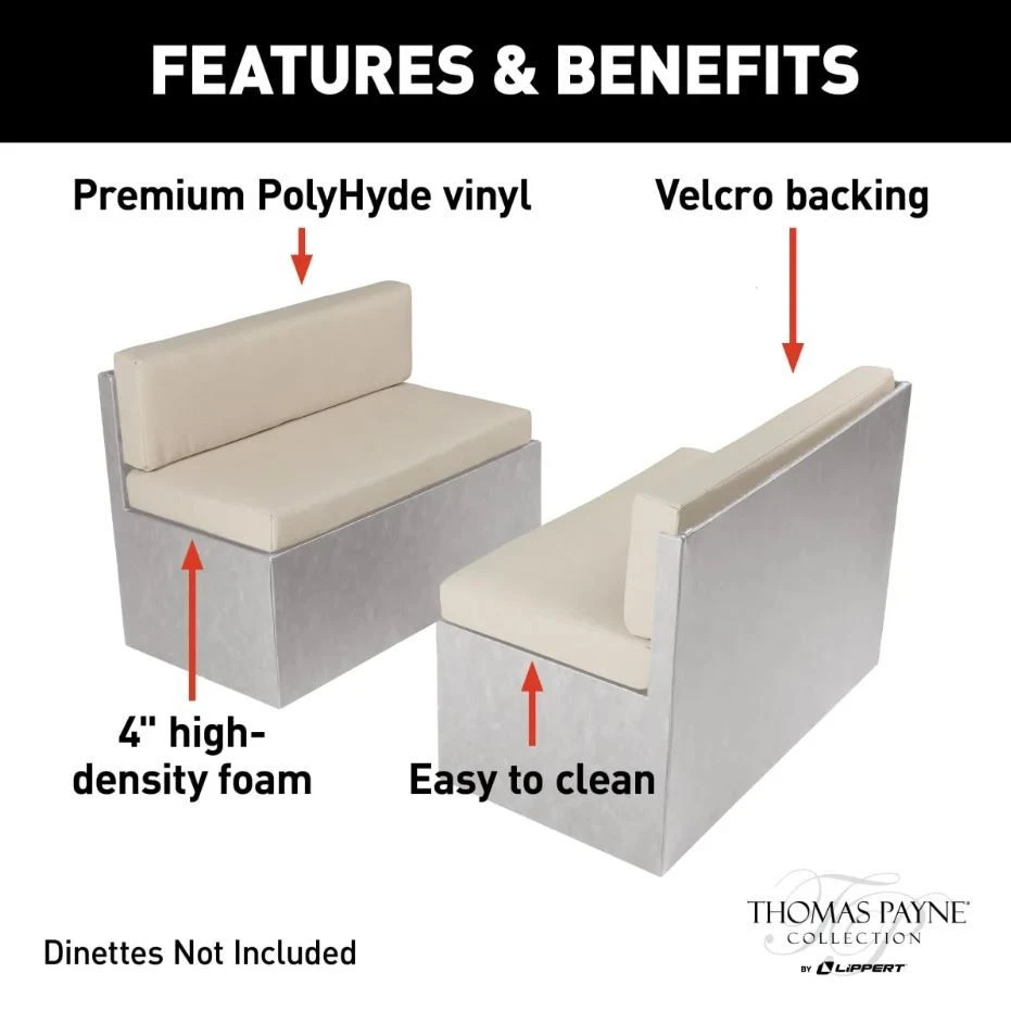 Thomas Payne RV Dinette Cushions 4 Thomas Payne RV Dinette Cushions - Image 2