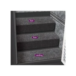 Prest-O-Fit Black Granite Step Hugger For Stair Step