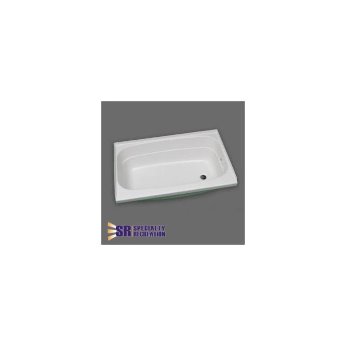 Specialty Recreation 24" X 40" Right Hand Center Drain White Bathtub 3 Specialty Recreation 24" X 40" Right Hand Center Drain White Bathtub