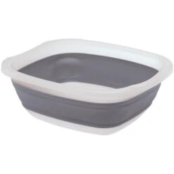 Progressive Gray/White Collapsible Tub