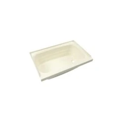 Lippert Components Better Bath 27" X 54" White Right Hand Center Drain Bathtub