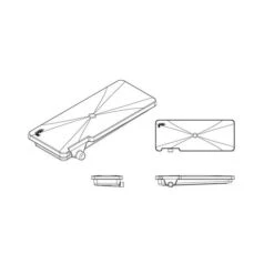 Waste Holding Tank Alpha Systems24"L X 63"W X 7" D
