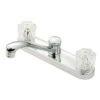 American Brass Company Chrome Long Neck Crystal Knob Kitchen Faucet -Camcos Shop j800fa