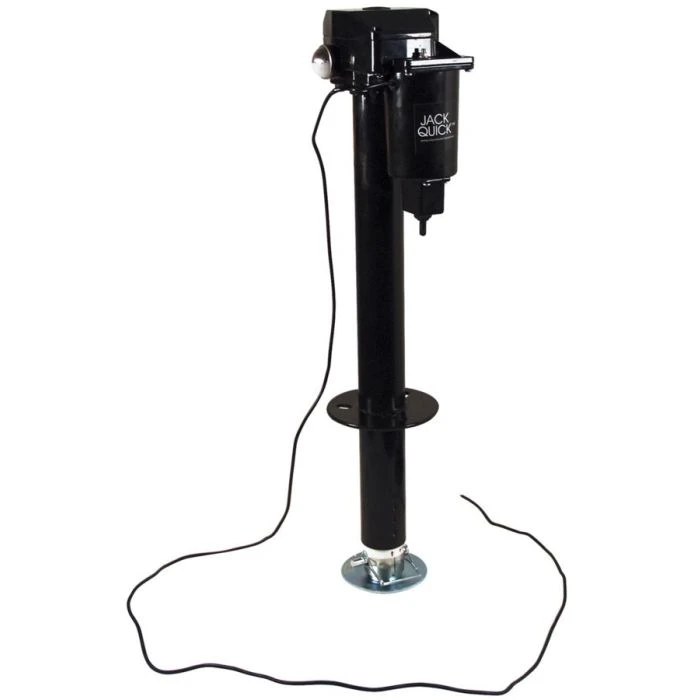 Quick Products Jack Quick Black 3250lb Electric Tongue Jack With Dual Lights And Adjustable Foot 3 Quick Products Jack Quick Black 3250lb Electric Tongue Jack With Dual Lights And Adjustable Foot