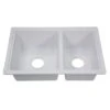 Lippert White 25"x17" Double Bowl Sink -Camcos Shop lippert double bowl white sink
