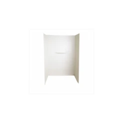 Lippert Components Better Bath 24" X 40" X 58" Parchment Faux Tile Bath Surround