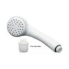Phoenix Faucets White Airfusion Handheld Shower Head W/ Flow Controller 1 Phoenix Faucets White Airfusion Handheld Shower Head W/ Flow Controller -Camcos Shop pf276042