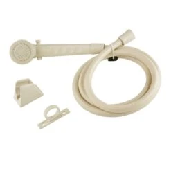 DURA Bisque Parchment RV Shower Head & Hose Kit