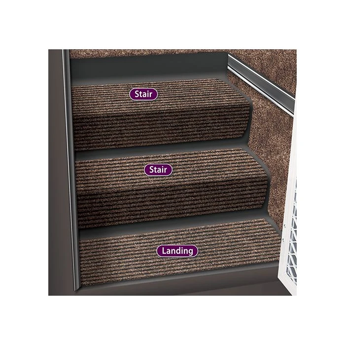 Prest-O-Fit Sierra Brown Step Hugger For Stair Step 3 Prest-O-Fit Sierra Brown Step Hugger For Stair Step