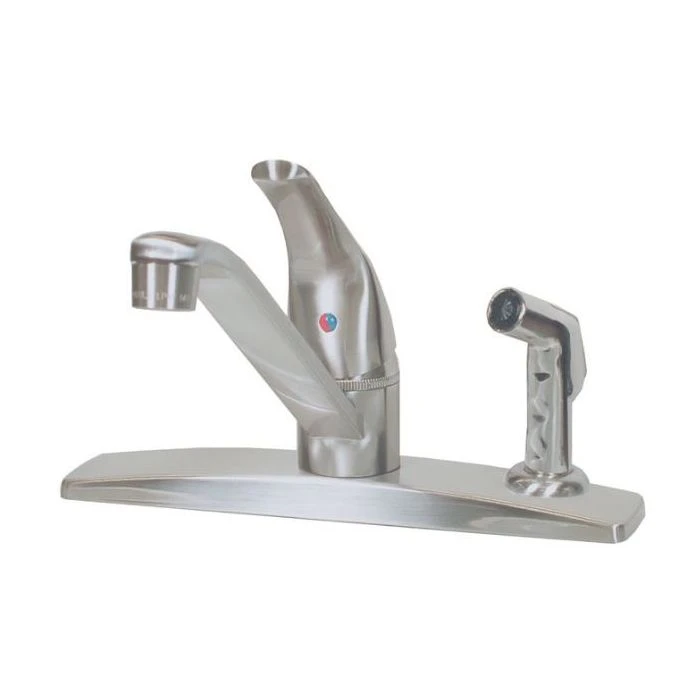 American Brass Company Chrome Single Handle Deck Mount Spray Kitchen Faucet 3 American Brass Company Chrome Single Handle Deck Mount Spray Kitchen Faucet