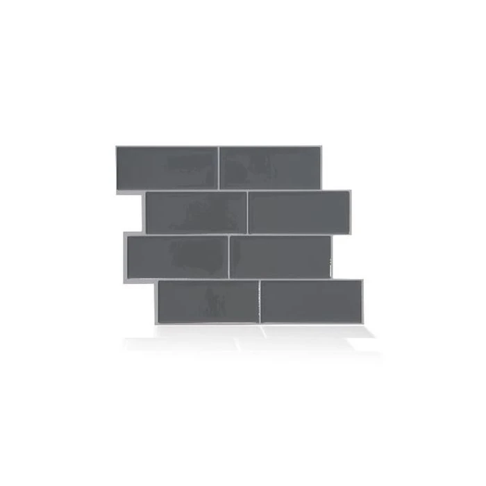 Patrick Industries Metro Grigio Kitchen/Bathroom Smart Backsplash Tiles - 4 Pack 3 Patrick Industries Metro Grigio Kitchen/Bathroom Smart Backsplash Tiles - 4 Pack