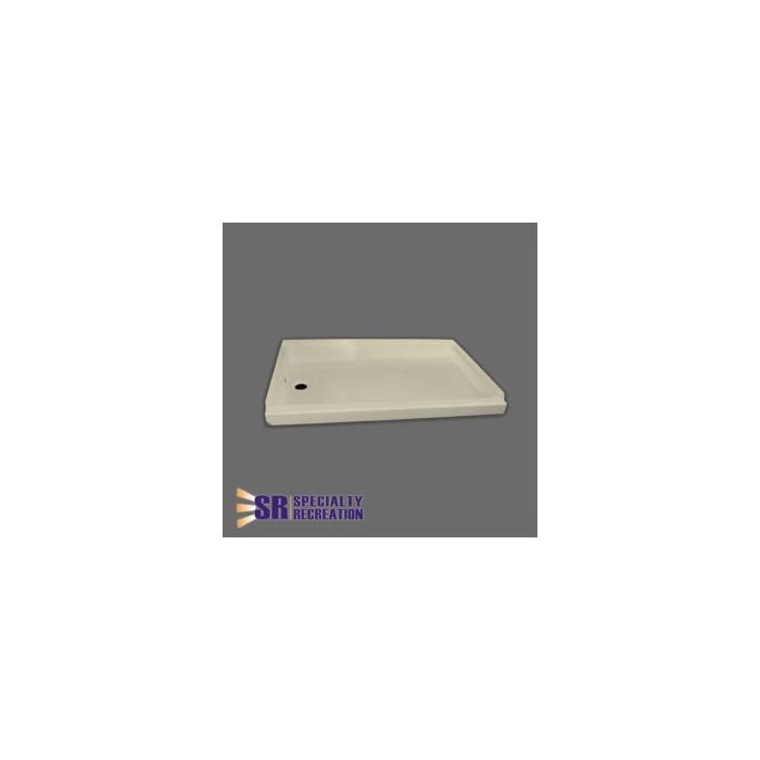 Specialty Recreation 24" X 36" Parchment Left Hand Center Drain Shower Pan 3 Specialty Recreation 24" X 36" Parchment Left Hand Center Drain Shower Pan