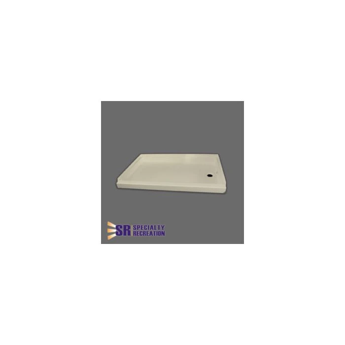 Specialty Recreation 24" X 40" Parchment Right Hand Center Drain Shower Pan 3 Specialty Recreation 24" X 40" Parchment Right Hand Center Drain Shower Pan