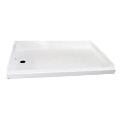 Specialty Recreation 24" X 40" Parchment Left Hand Center Drain Shower Pan
