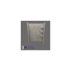 Specialty Recreation 24" X 36" X 66" Grand Teton Brown And Gold Travertine Pattern Shower Surround