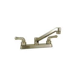 Empire Brass Company Brushed Nickel Long Neck Teapot Handle Kitchen Faucet